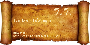 Tantos Tímea névjegykártya